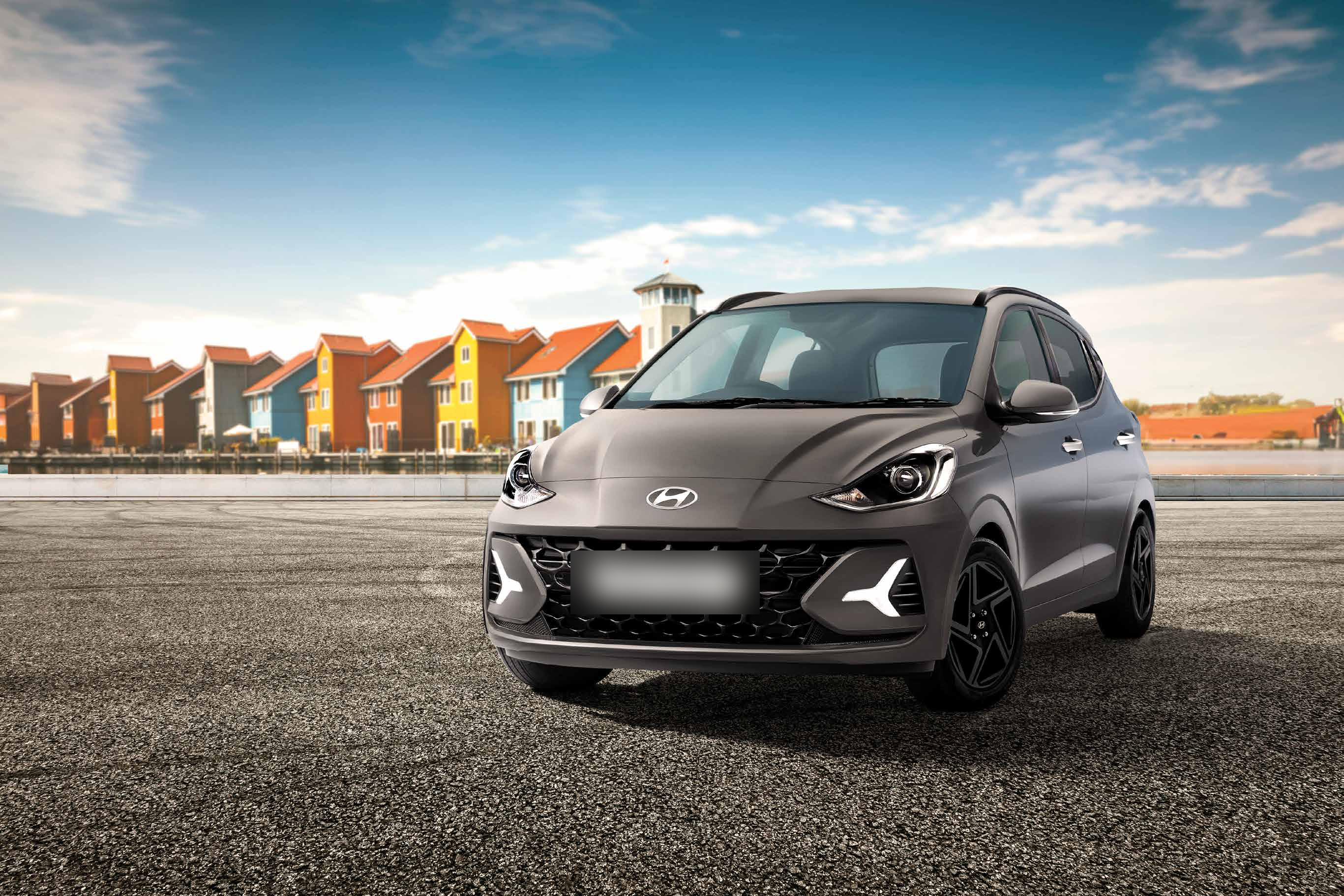 Hyundai Grand i10 Nios — VIBE Edition in Titan Grey matte with black-painted alloys