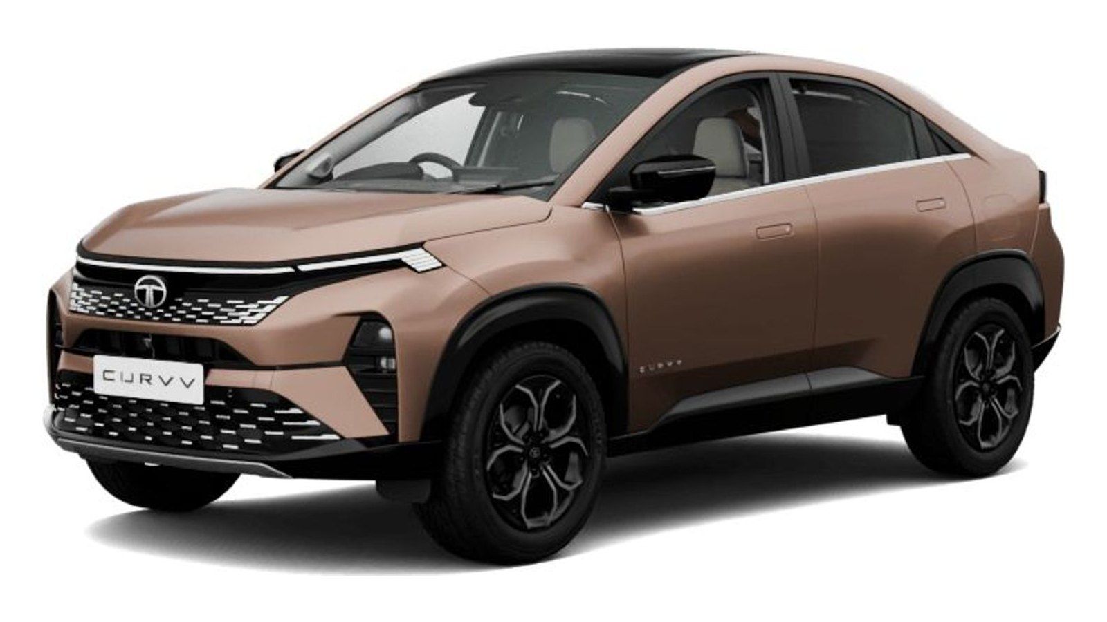 Tata Curvv in Gold Essence With Black Roof