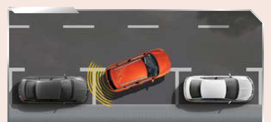 Toyota Urban Cruiser Taisor — Parking sensors detecting adjacent vehicles