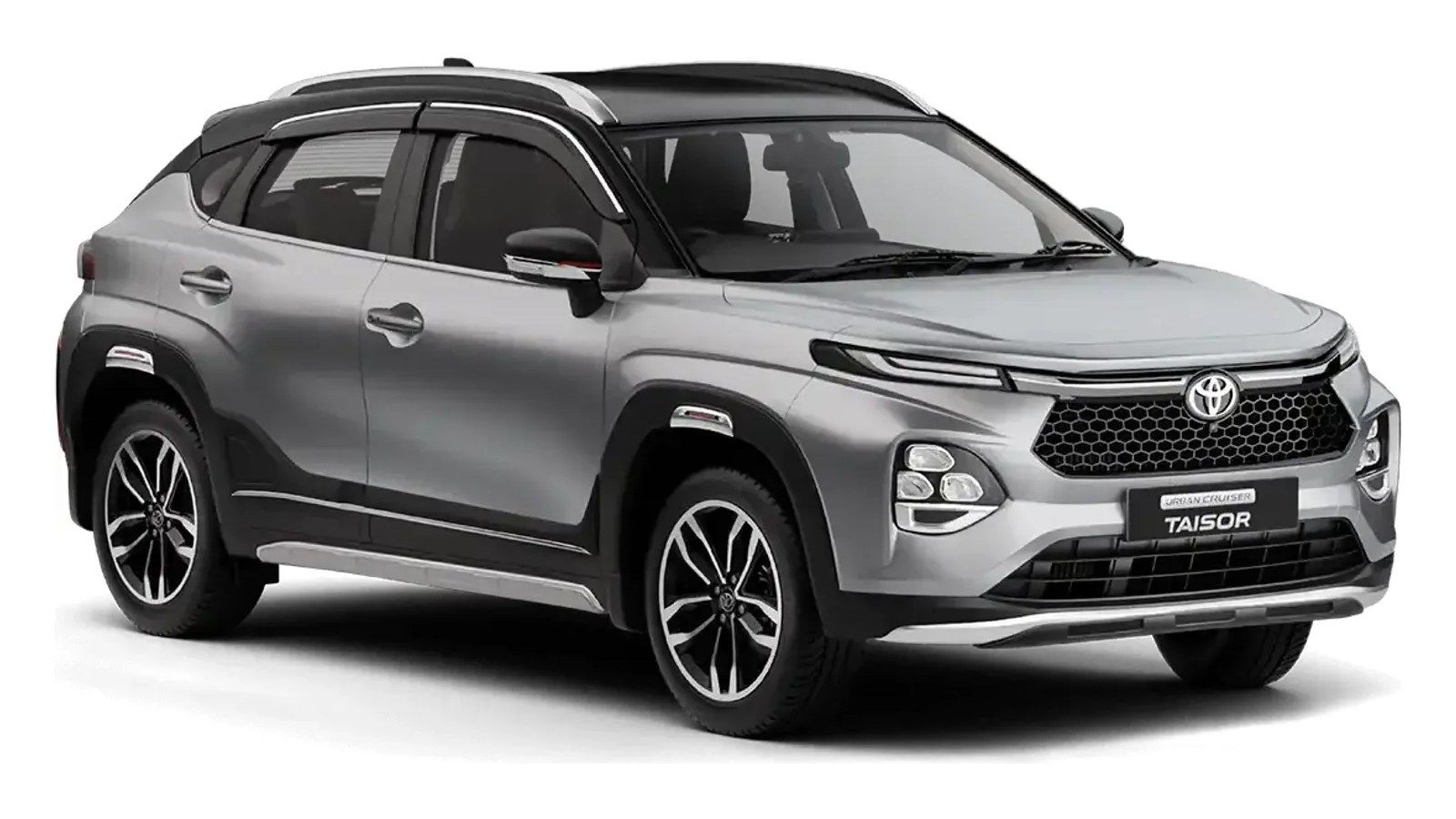 Toyota Urban Cruiser Taisor in Enticing Silver X Midnight Black (Dual Tone)