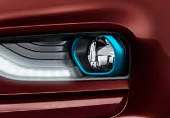 Tata Tigor EV — Front fog lamps in EV-blue housings help cut through foggy weather