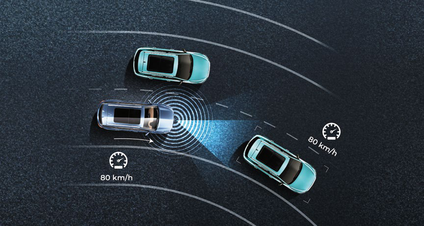 MG Hector — Adaptive Cruise Control maintaining set speed and distance