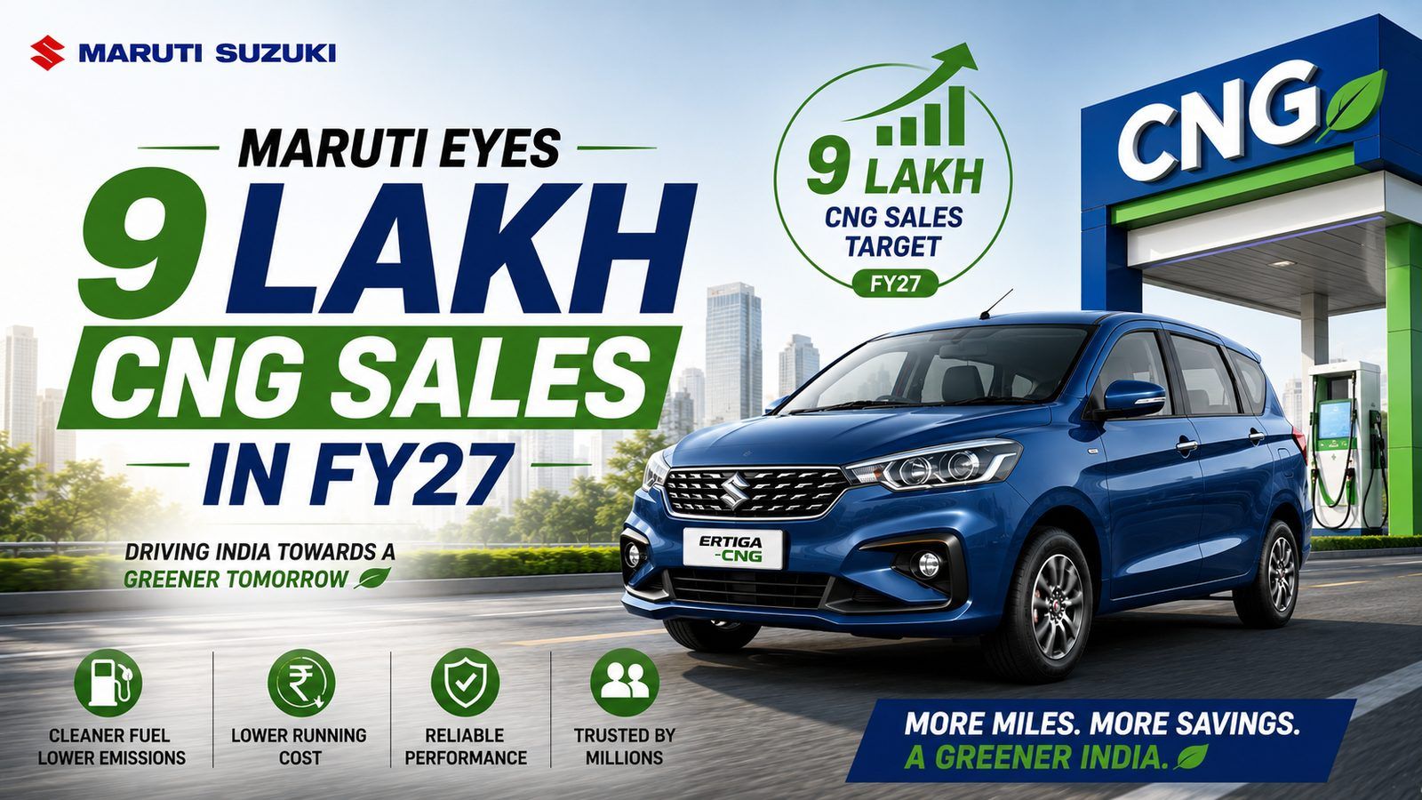 Maruti eyes 9 lakh CNG sales in FY27: what it means for Brezza CNG buyers