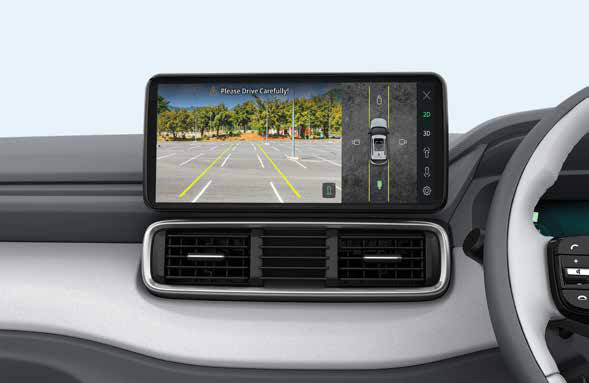 Tata Punch EV — 360° Surround View Camera System with 2D/3D views on the infotainment screen