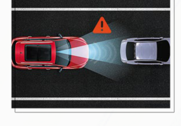 MG ZS EV — Forward Collision Warning with Automatic Emergency Braking for the vehicle ahead