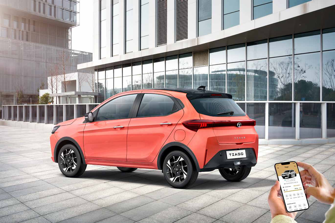 Tata Tiago — iRA connectivity with 35+ connected car features for remote commands, live updates and vehicle tracking