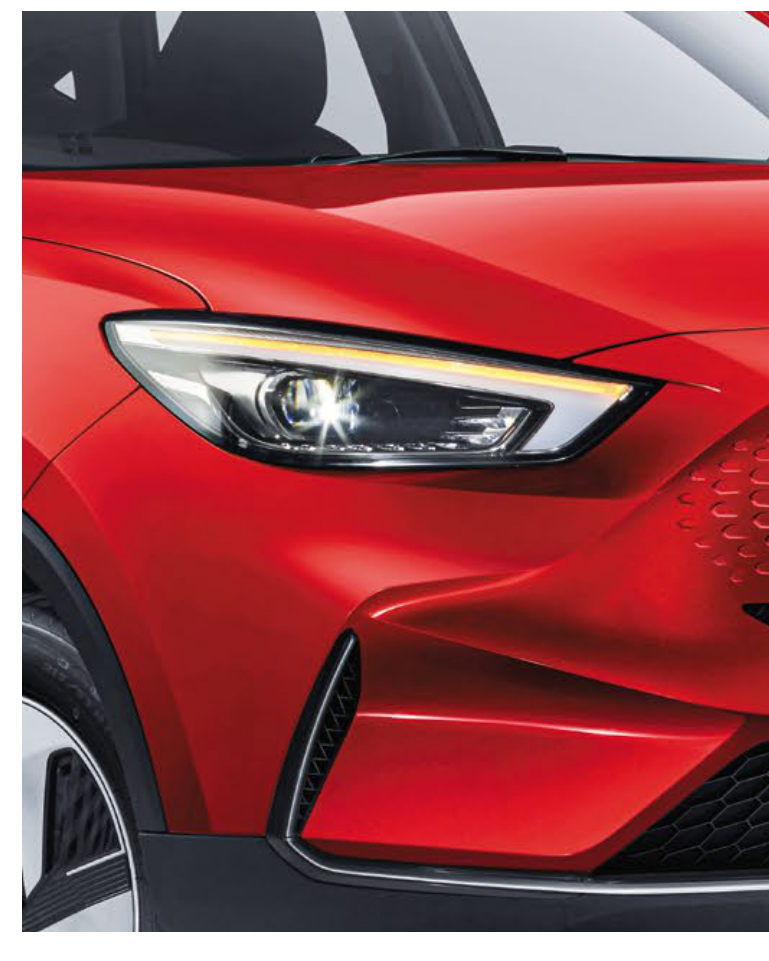 MG ZS EV — Full-LED Hawkeye headlamp with LED daytime running light signature