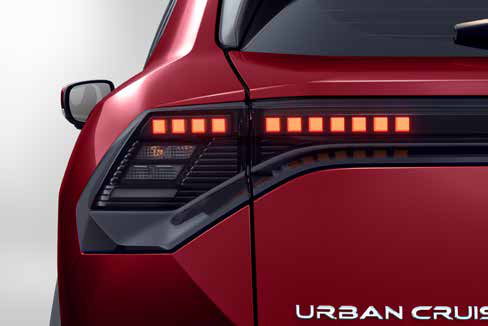 Toyota Urban Cruiser Ebella — Distinctive LED tail lamps with a connected light signature