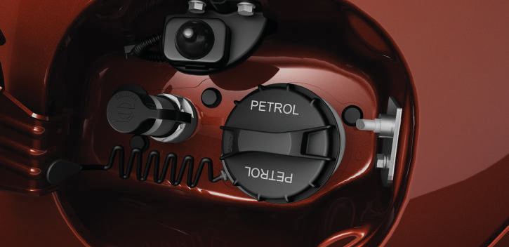Tata Tigor — iCNG refuelling micro switch keeps the ignition off while the fuel lid is open