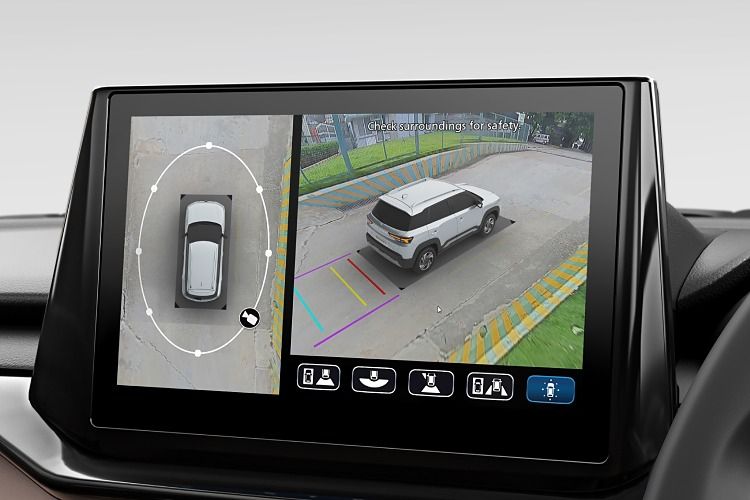 Maruti Suzuki Brezza — 360-degree view camera for confident parking in tight spaces.