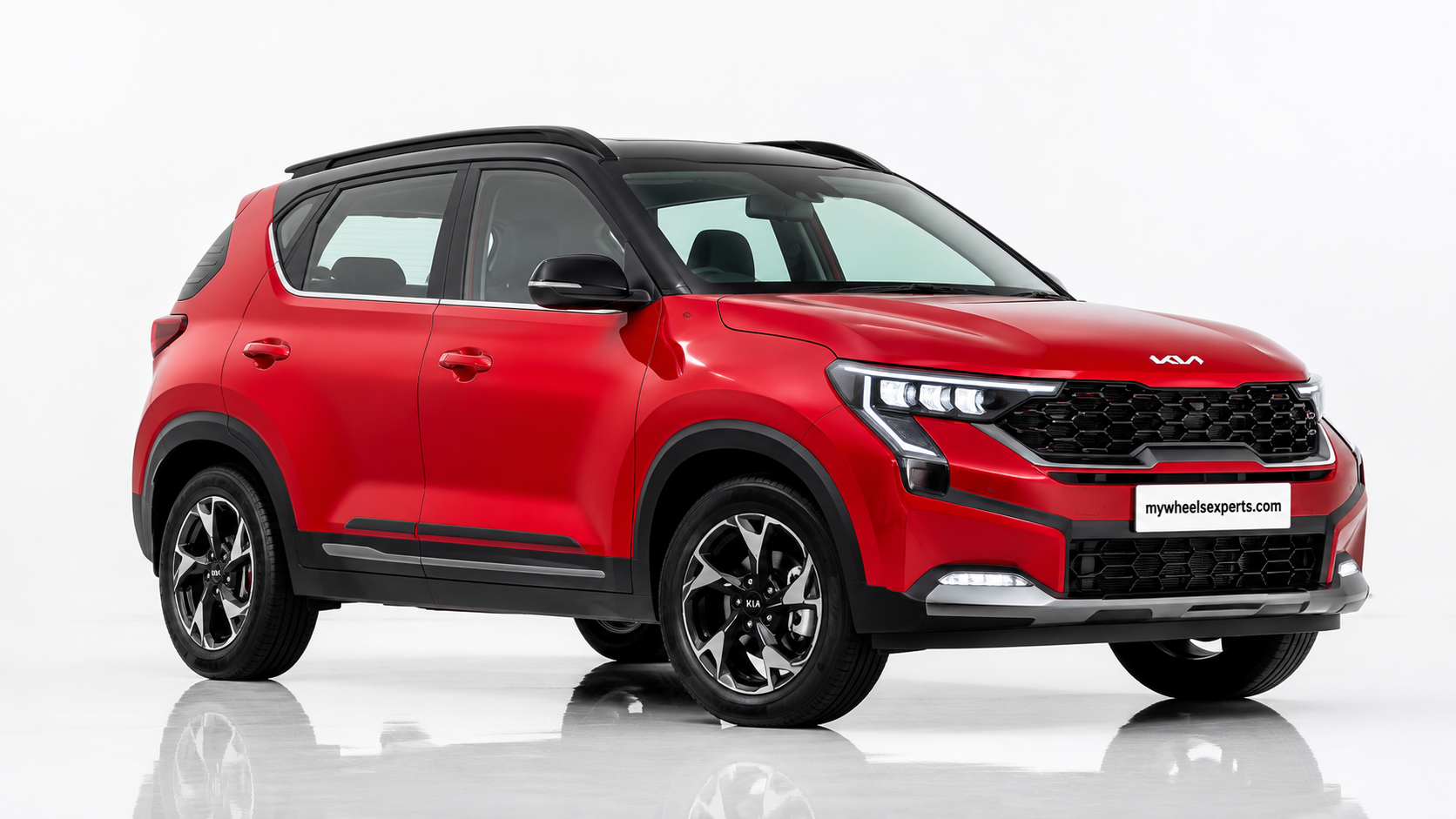 Kia Sonet in Magma Red