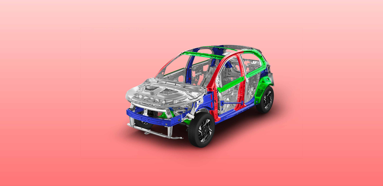 Tata Tiago — 360-degree impact protection body structure uses ultra high strength steel for protection in every collision