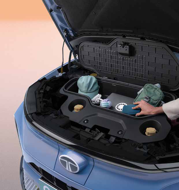 Tata Curvv EV — 11.6L frunk under the bonnet adds smart storage to the 500L boot