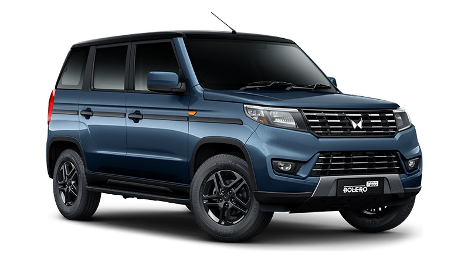 Mahindra Bolero Neo in Jeans Blue with Black roof