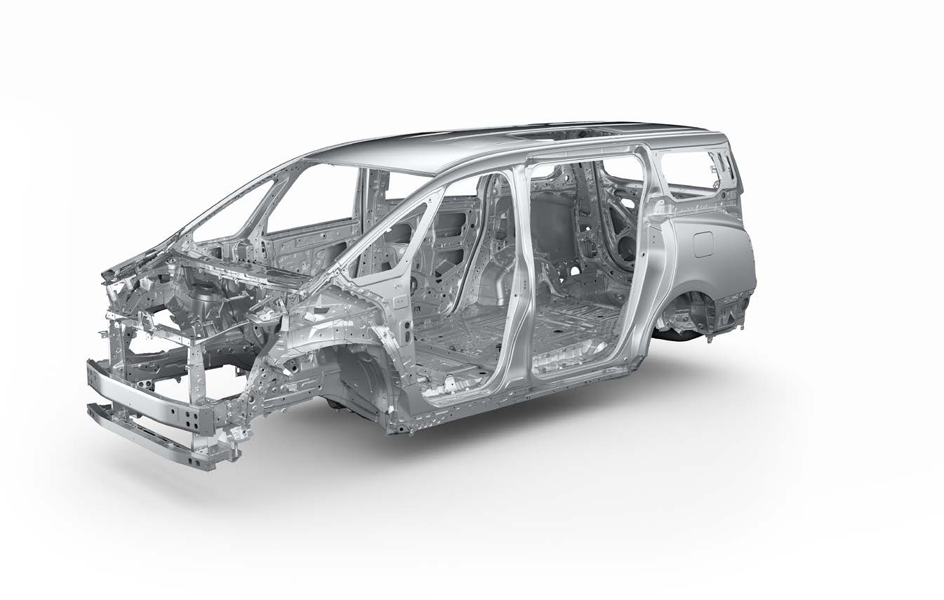 Toyota Vellfire — High-rigidity TNGA (GA-K) body structure for a silent, stable ride
