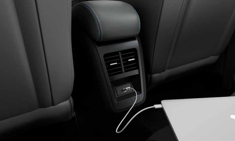 Tata Nexon EV — 45W USB type-C fast charging for front and rear