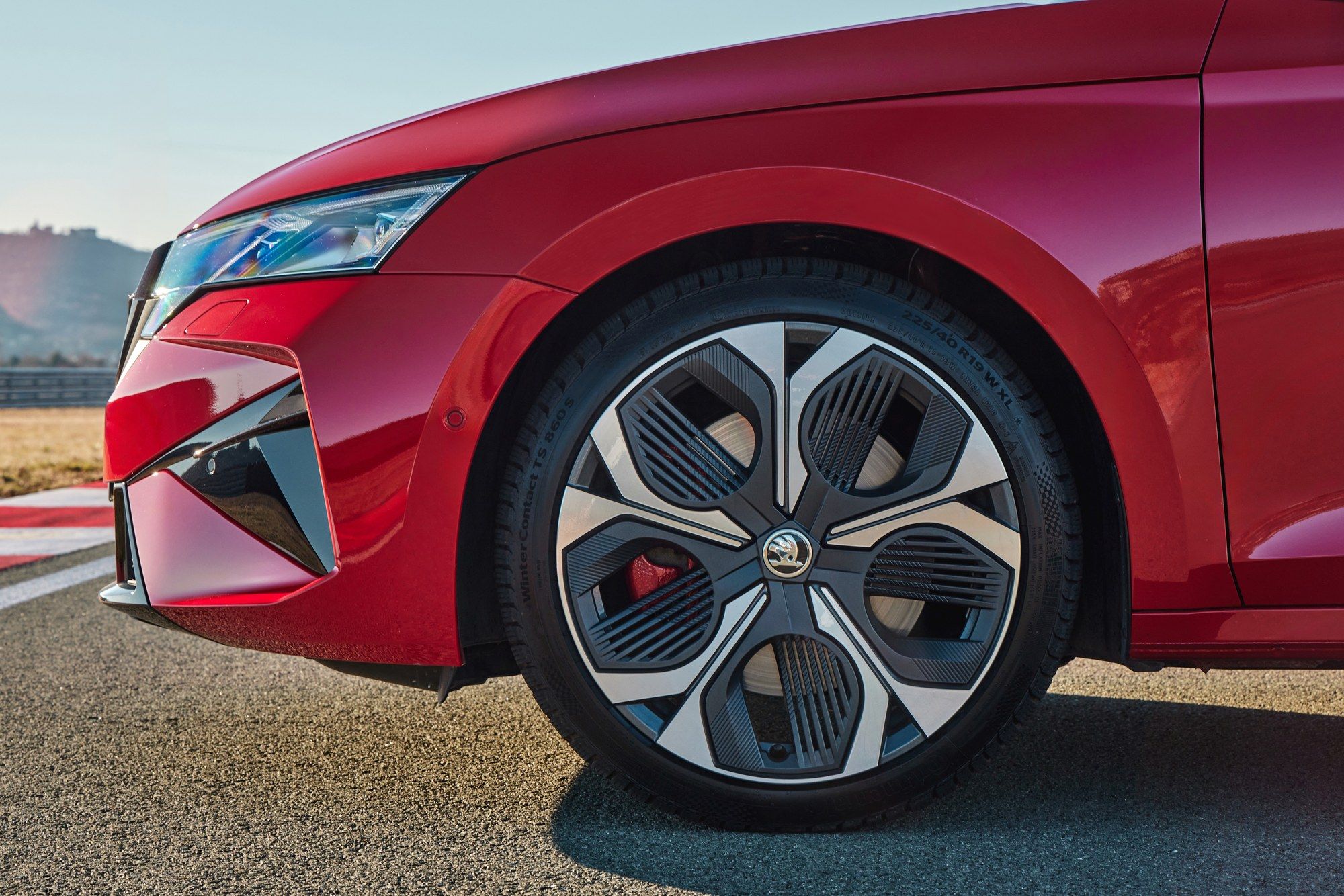 Skoda Octavia RS front wheel and fender