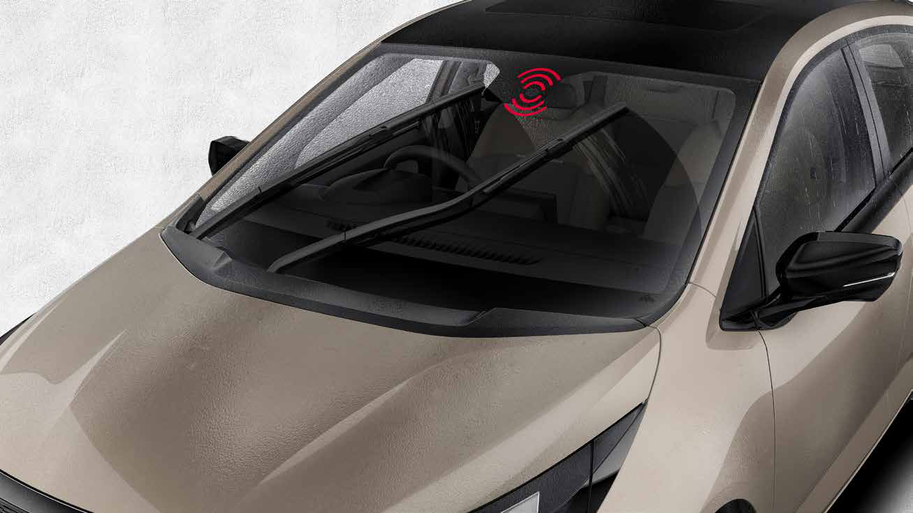 Tata Altroz — Auto headlamps and rain-sensing wipers switch on by themselves as light fades or rain hits the windscreen