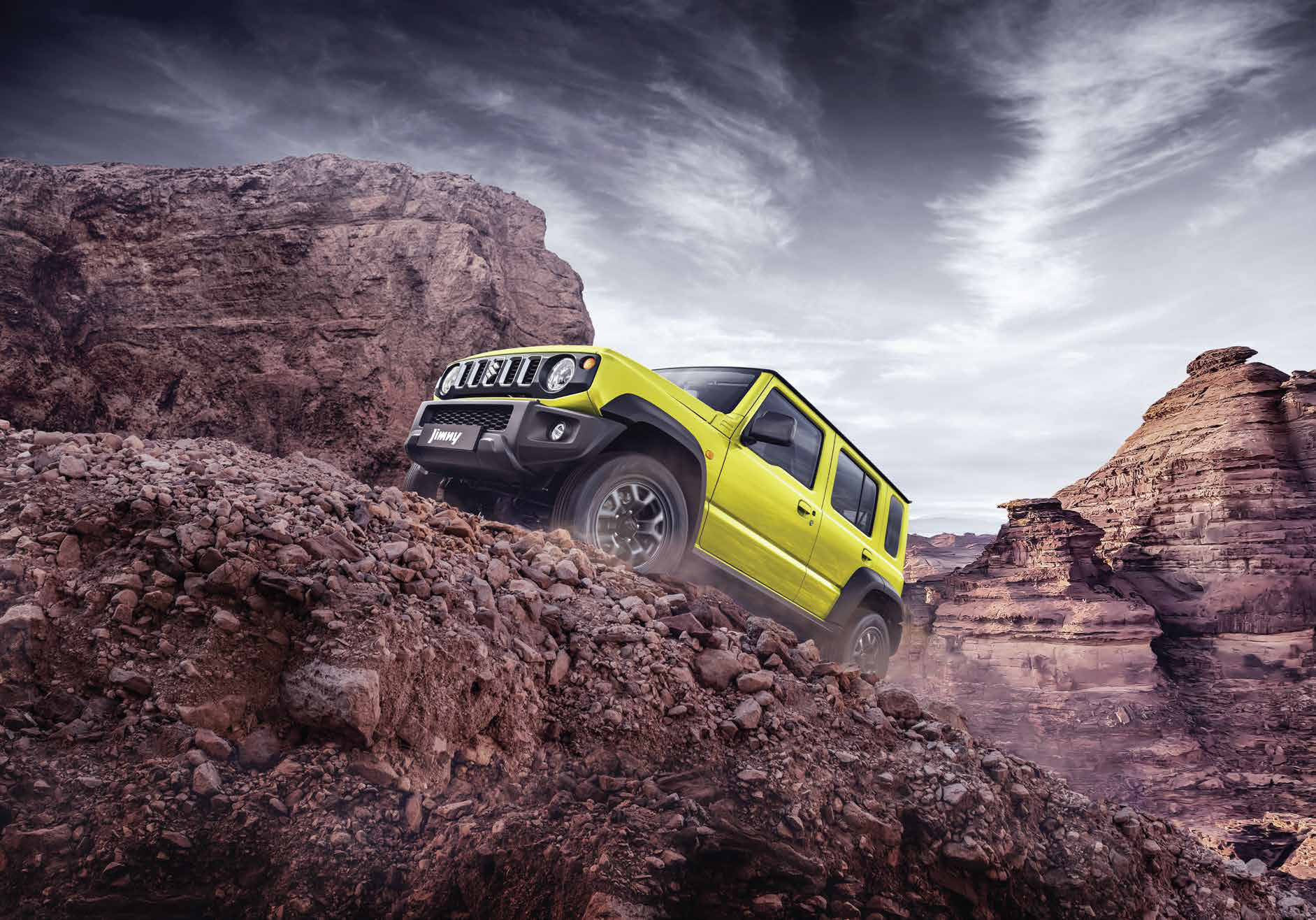 Maruti Suzuki Jimny — High ground clearance lets the Jimny crawl up loose rocky inclines.