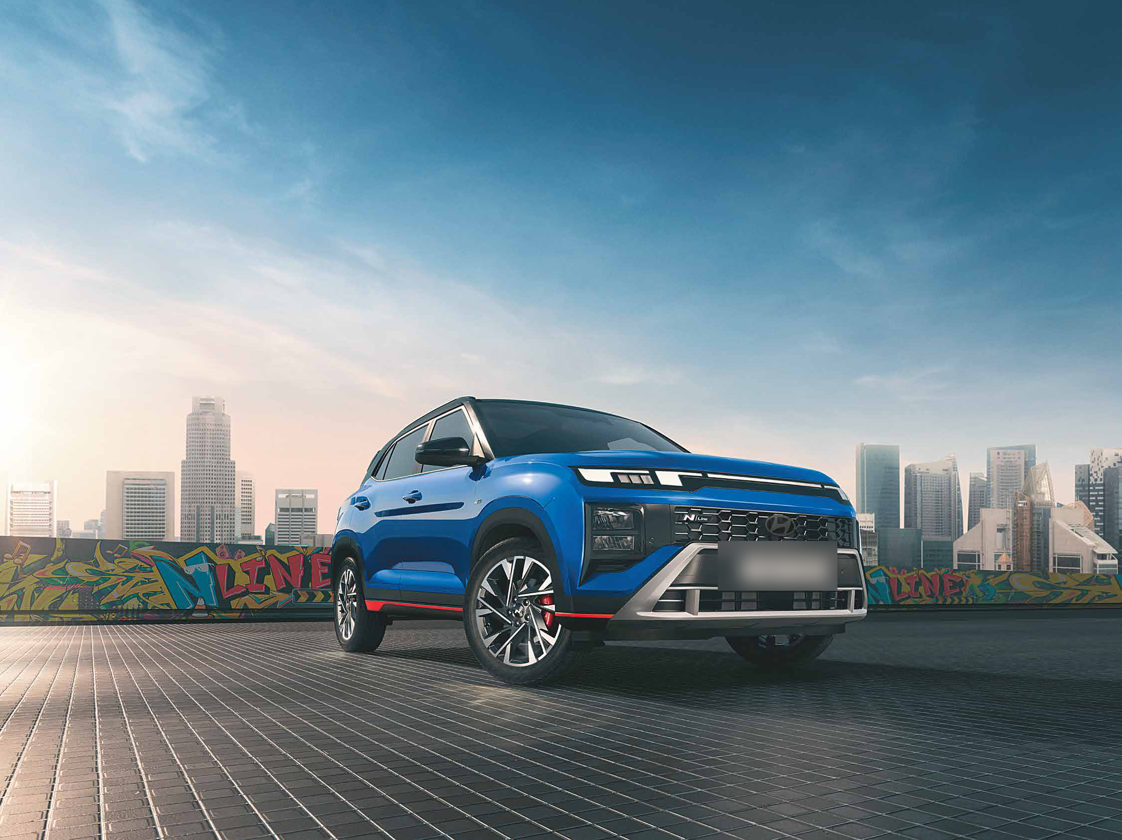 Hyundai Creta N Line — Quad beam LED headlamps with horizon LED positioning lamp and DRLs