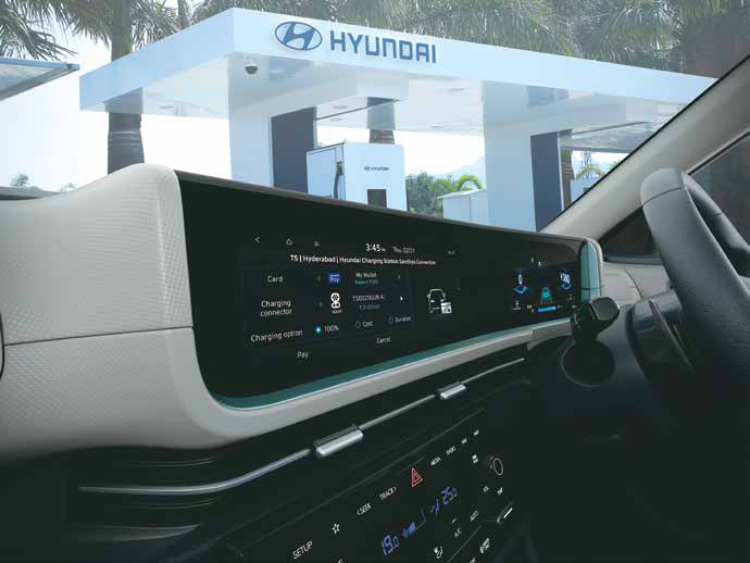 Hyundai Creta Electric — In-car payment for EV charging