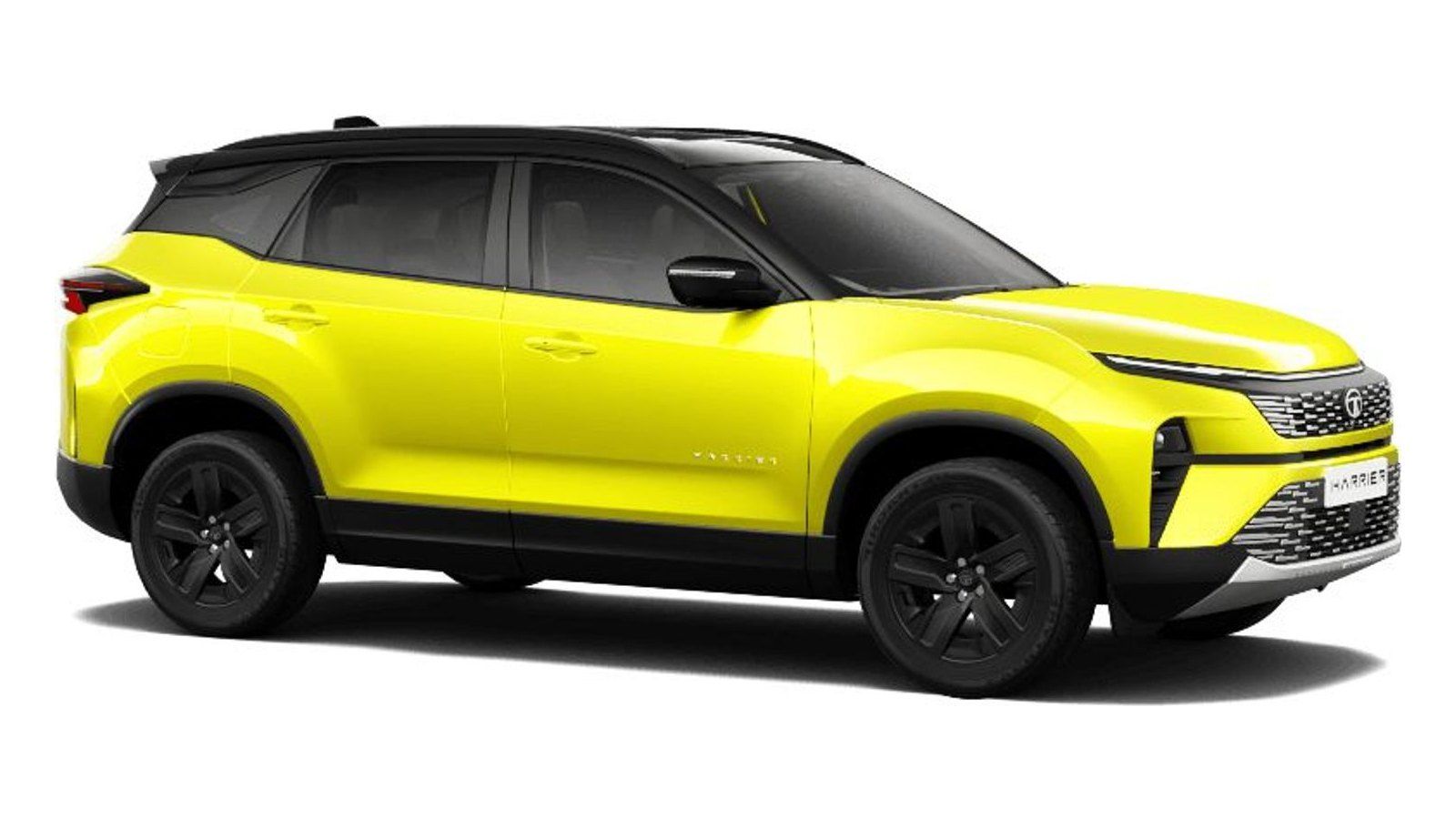 Tata Harrier in Sunlit Yellow With Dual Tone