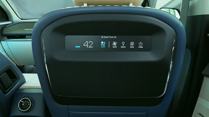 Kia Carens Clavis EV — Smart Pure Air Purifier with real-time AQI display