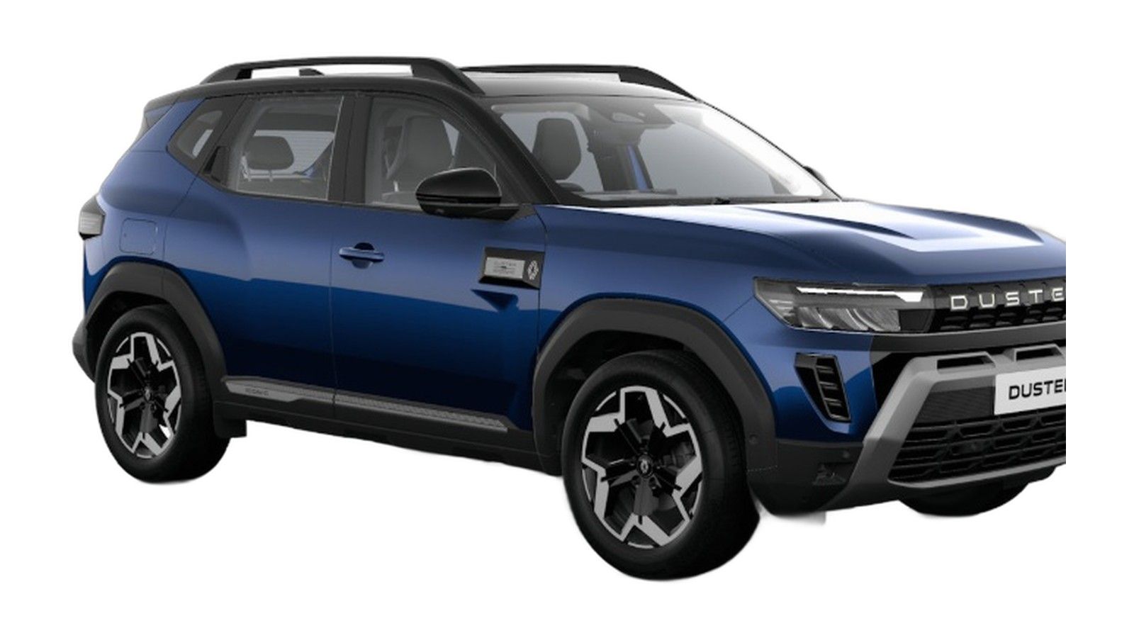 Renault Duster in River Blue with Stealth Black Roof