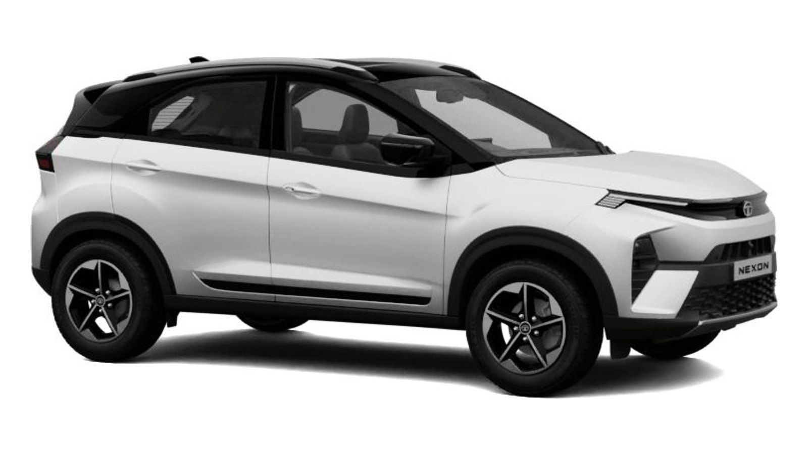 Tata Nexon in Pristine White with Black Roof
