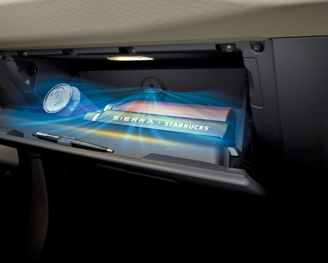 Tata Sierra — Cooled glovebox keeps your essentials cool while you turn up the heat outside