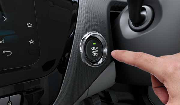 Tata Tiago NRG — Push button start with keyless entry