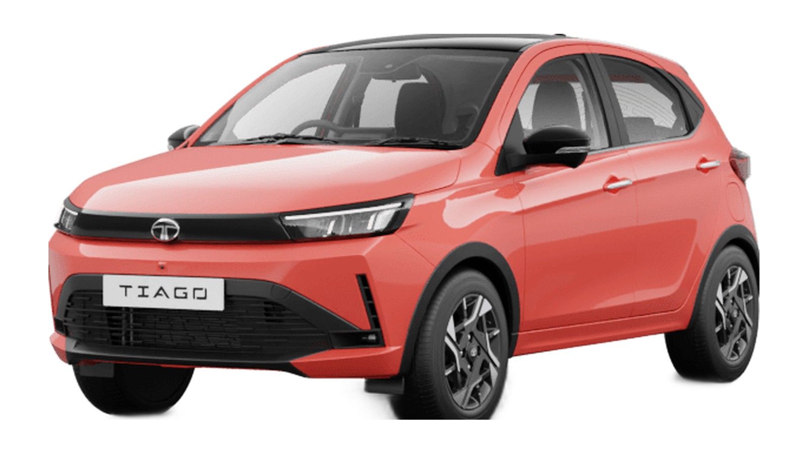 Tata Tiago in Varanasi Vibrance With Black roof
