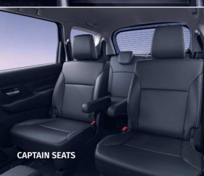 Maruti Suzuki XL6 — Second-row captain seats with individual armrests