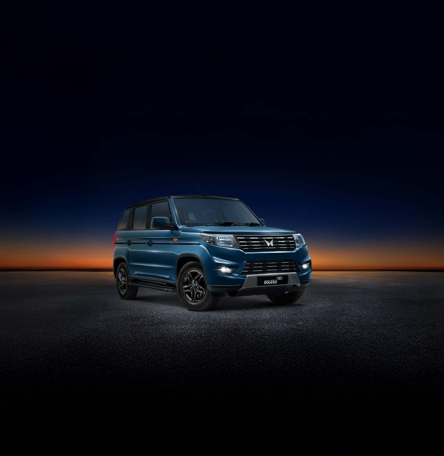 Mahindra Bolero Neo — New Bolero Neo in Jeans Blue with blacked-out roof and R16 alloy wheels