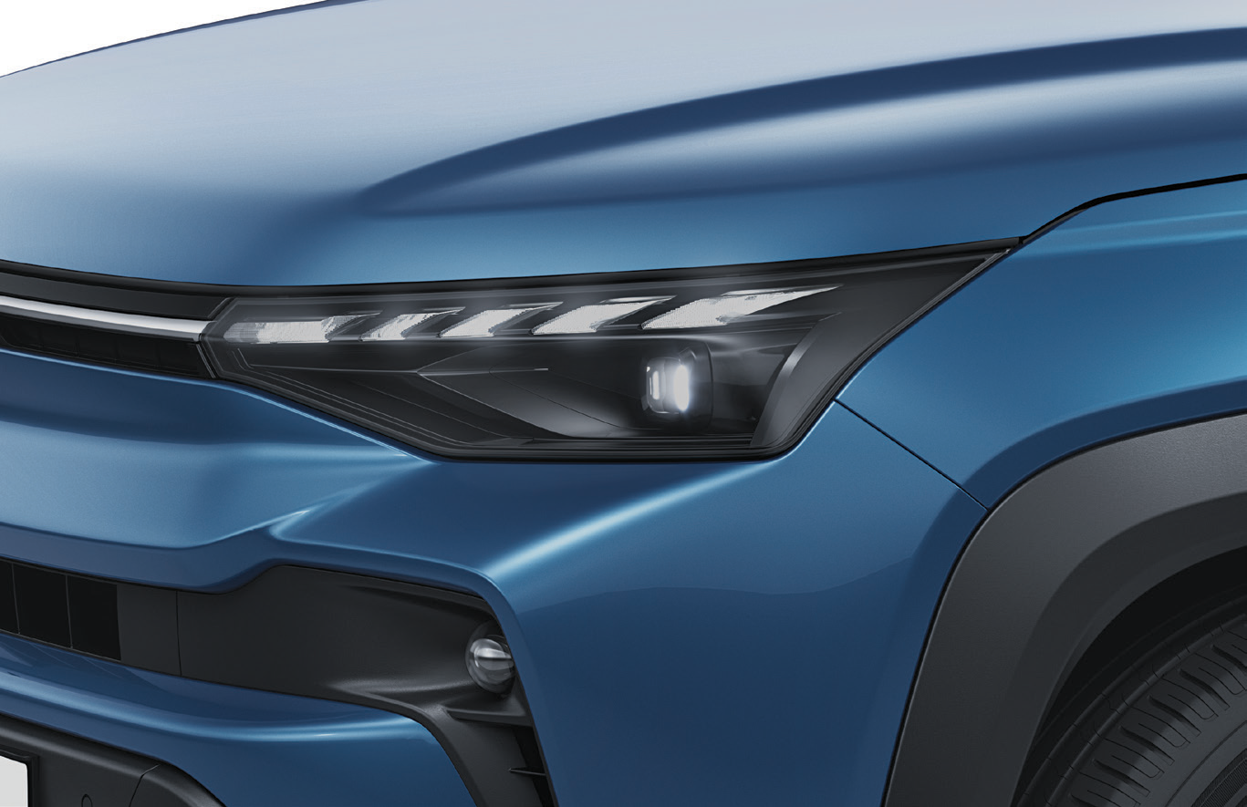 Maruti Suzuki Victoris — Bold-cut LED headlamps with integrated LED daytime running lights