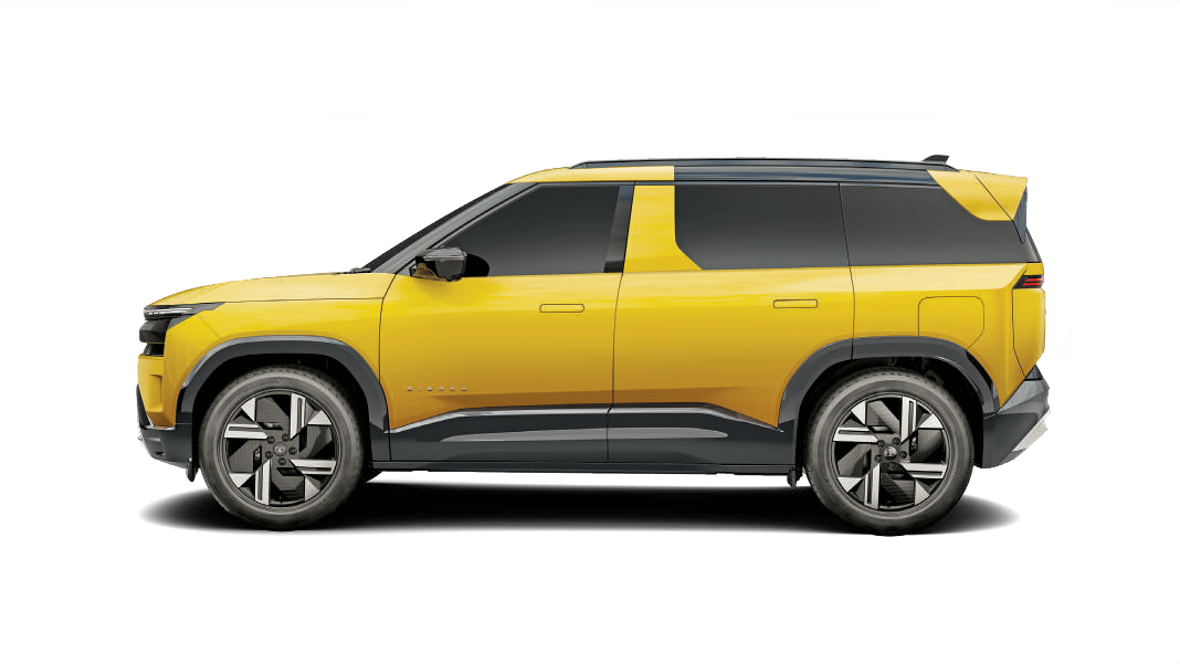 Tata Sierra — 205 mm ground clearance with 26.5-degree approach, 31.6-degree departure and 23.1-degree ramp-over angles - capability-driven geometry