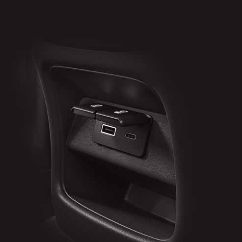 Maruti Suzuki Baleno — Rear USB fast-charging ports - Type-A and Type-C.