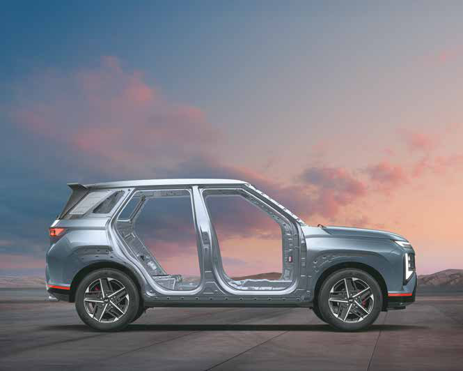 Hyundai Venue N Line — Super strong body structure - 71% advanced high strength steel application