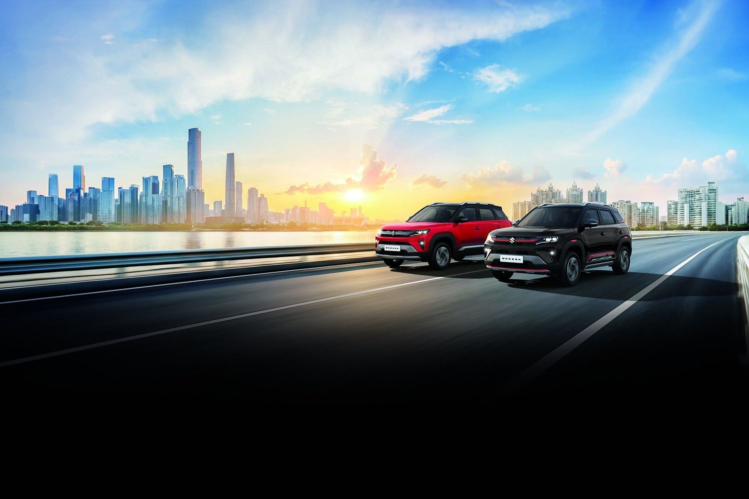 Maruti Suzuki Brezza — Available in a range of striking dual-tone and single-tone colour options.