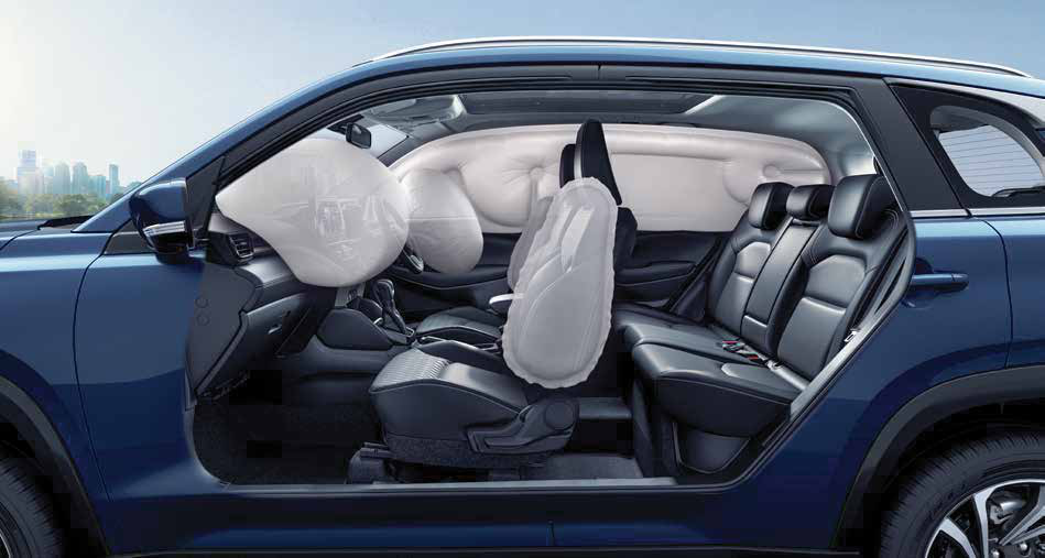 Maruti Suzuki Grand Vitara — Six-airbag passive safety system.