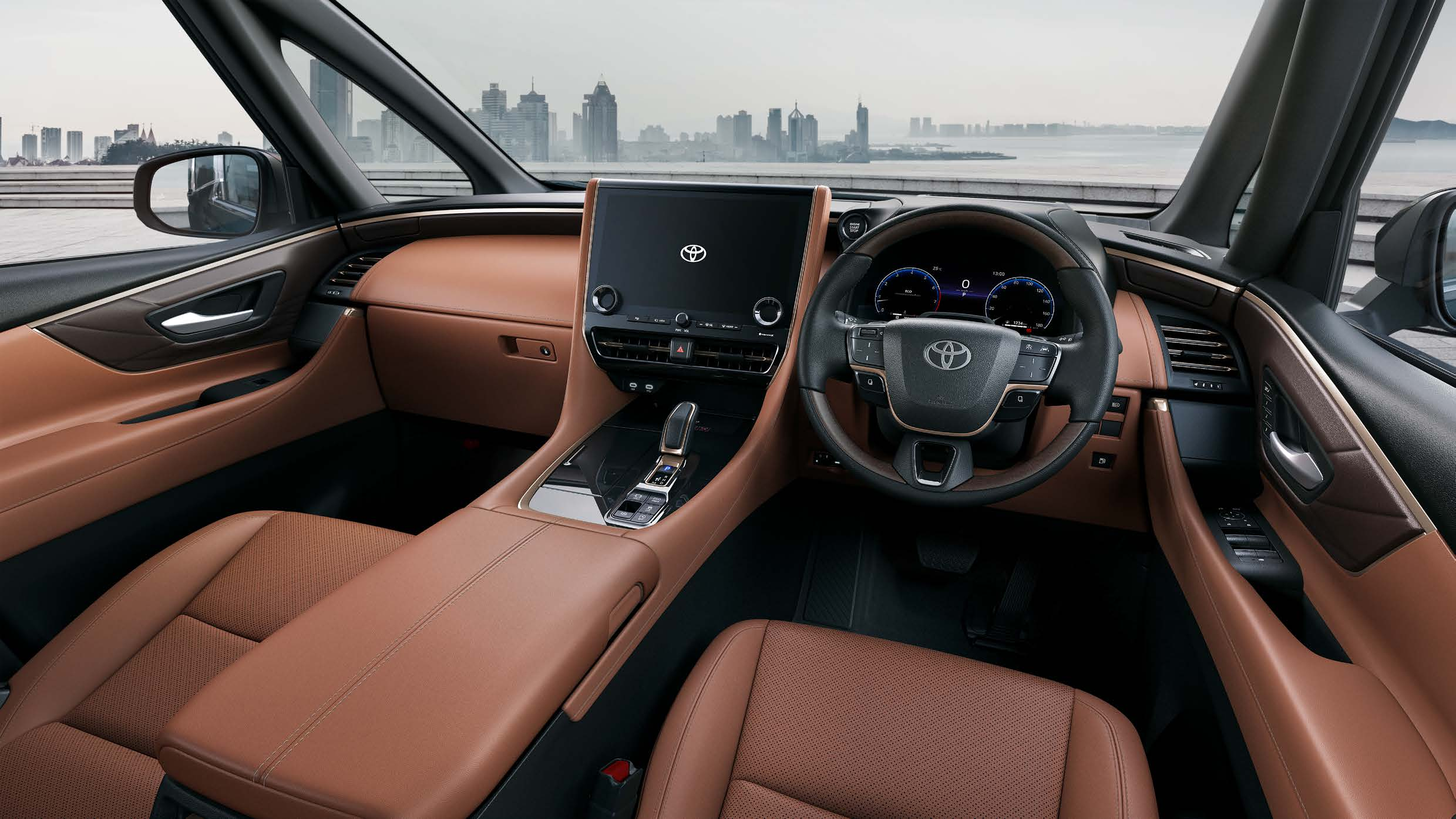 Toyota Vellfire — 14-inch (35.5 cm) infotainment touchscreen with Apple CarPlay, Android Auto and 15-speaker JBL audio