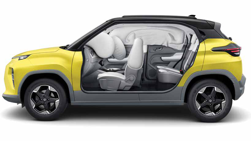 Tata Punch EV — 6 airbags — advanced all-round protection, part of 60+ safety features