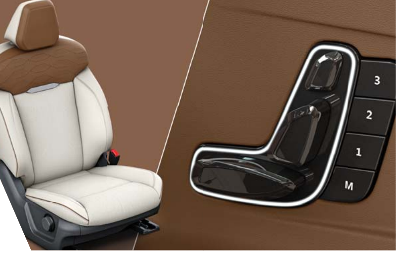 Mahindra XUV 7XO — 6-way powered driver seat with memory and welcome retract