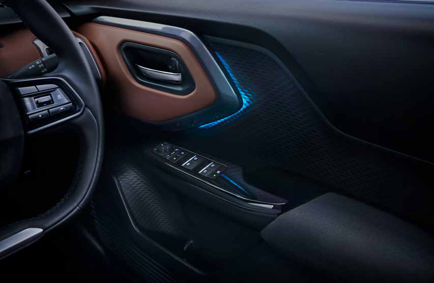Toyota Urban Cruiser Ebella — Ambient interior lighting with multiple colour options