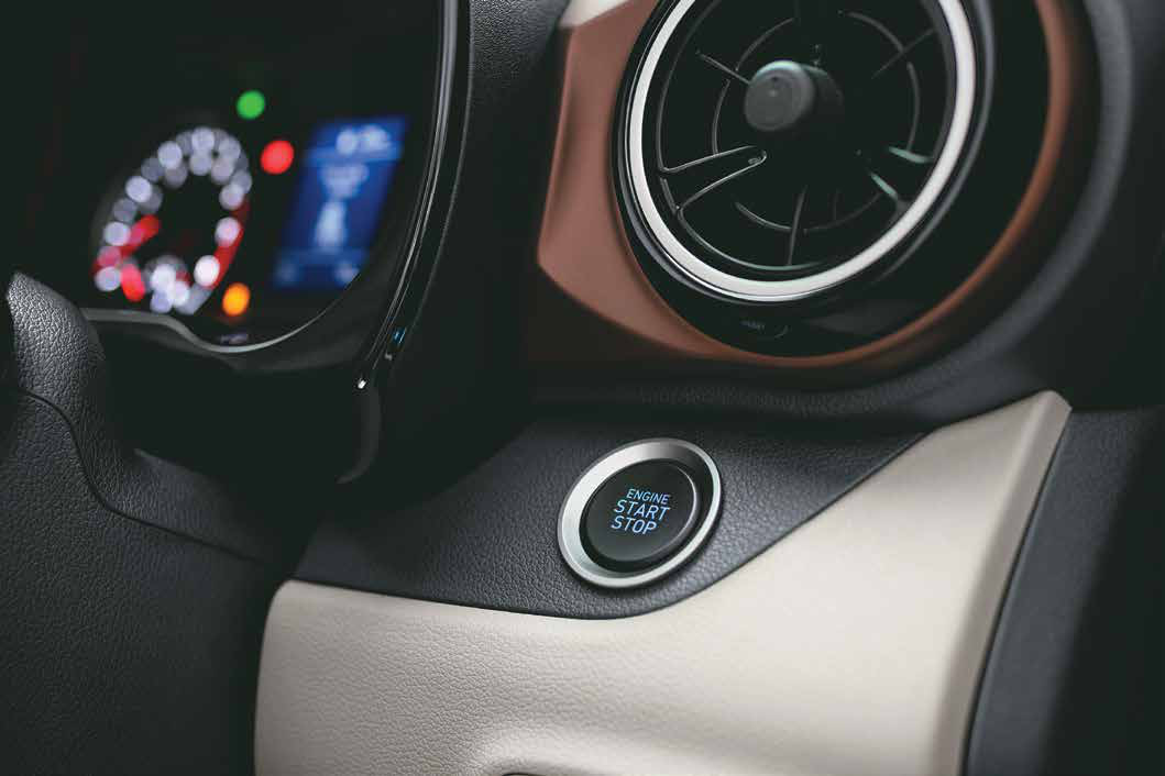 Hyundai Aura — Smart key with push button start/stop