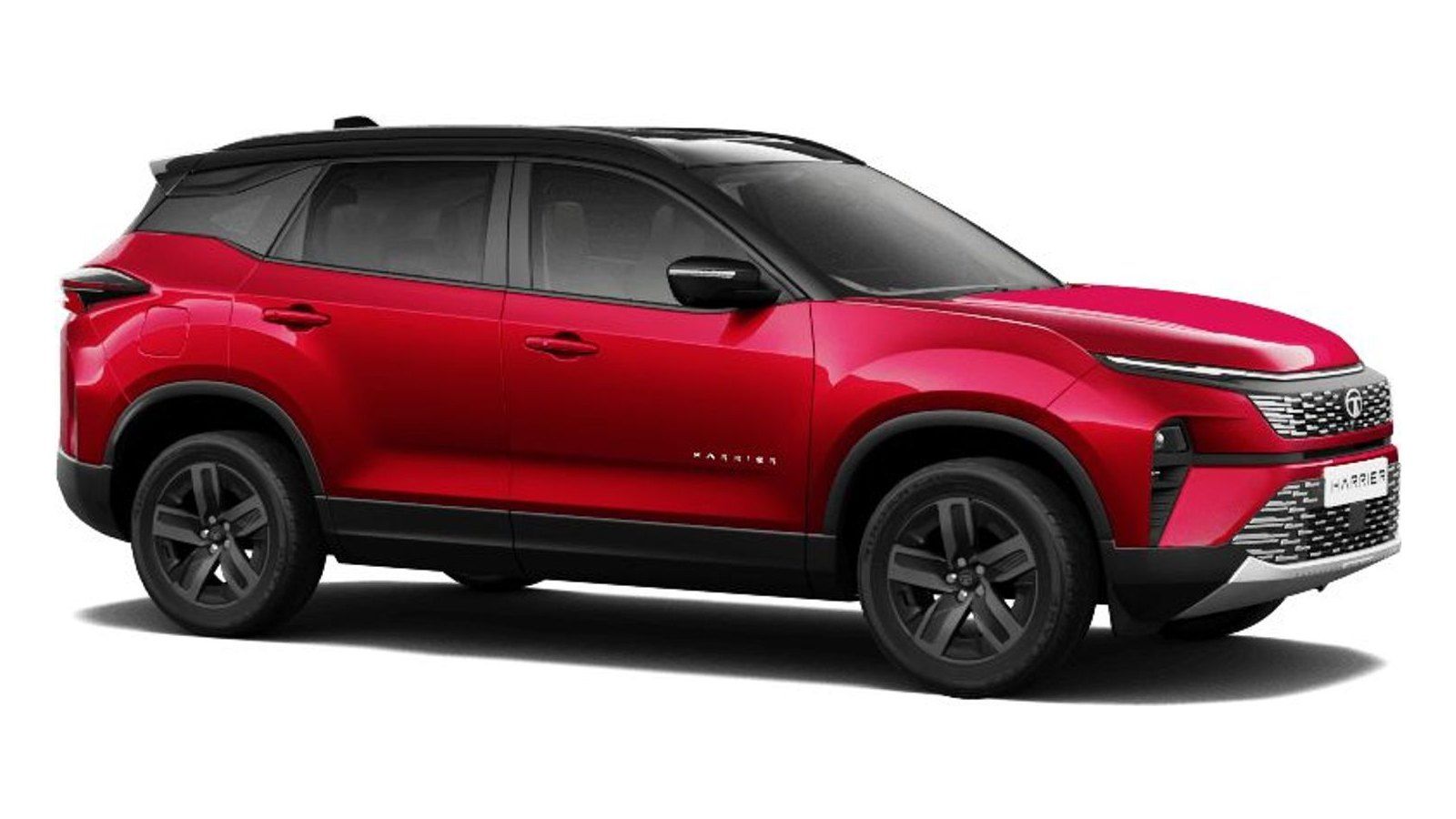 Tata Harrier in Nitro Crimson With Dual Tone