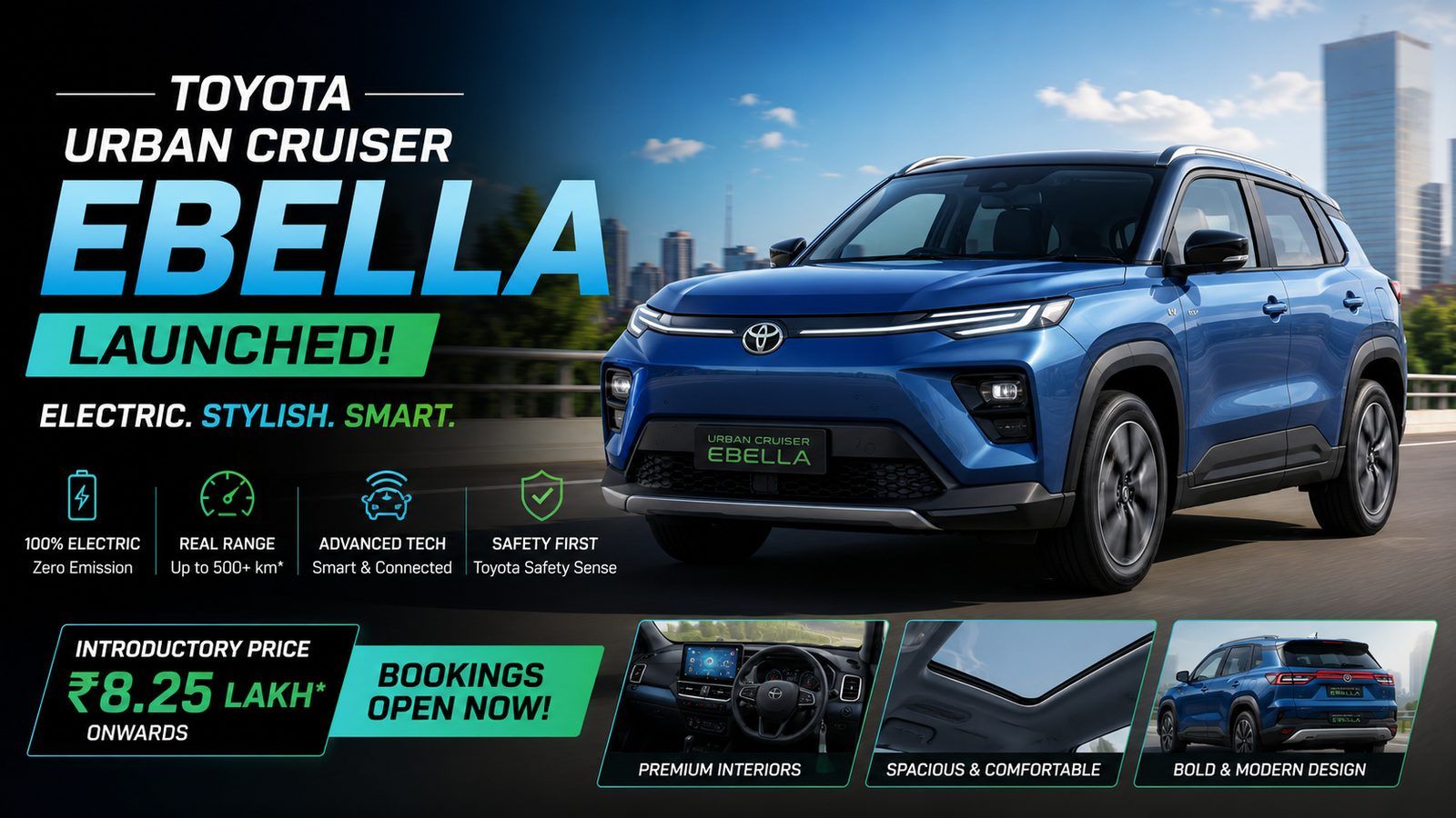 Toyota Urban Cruiser Ebella launched: rebadged e-Vitara, but price still a mystery