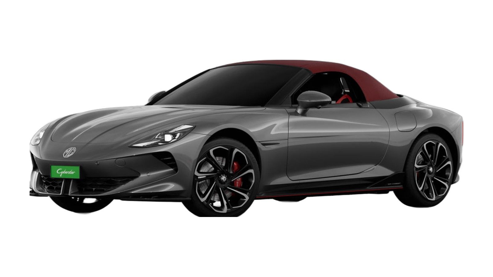 MG Cyberster in Andes Grey with Flare Red roof