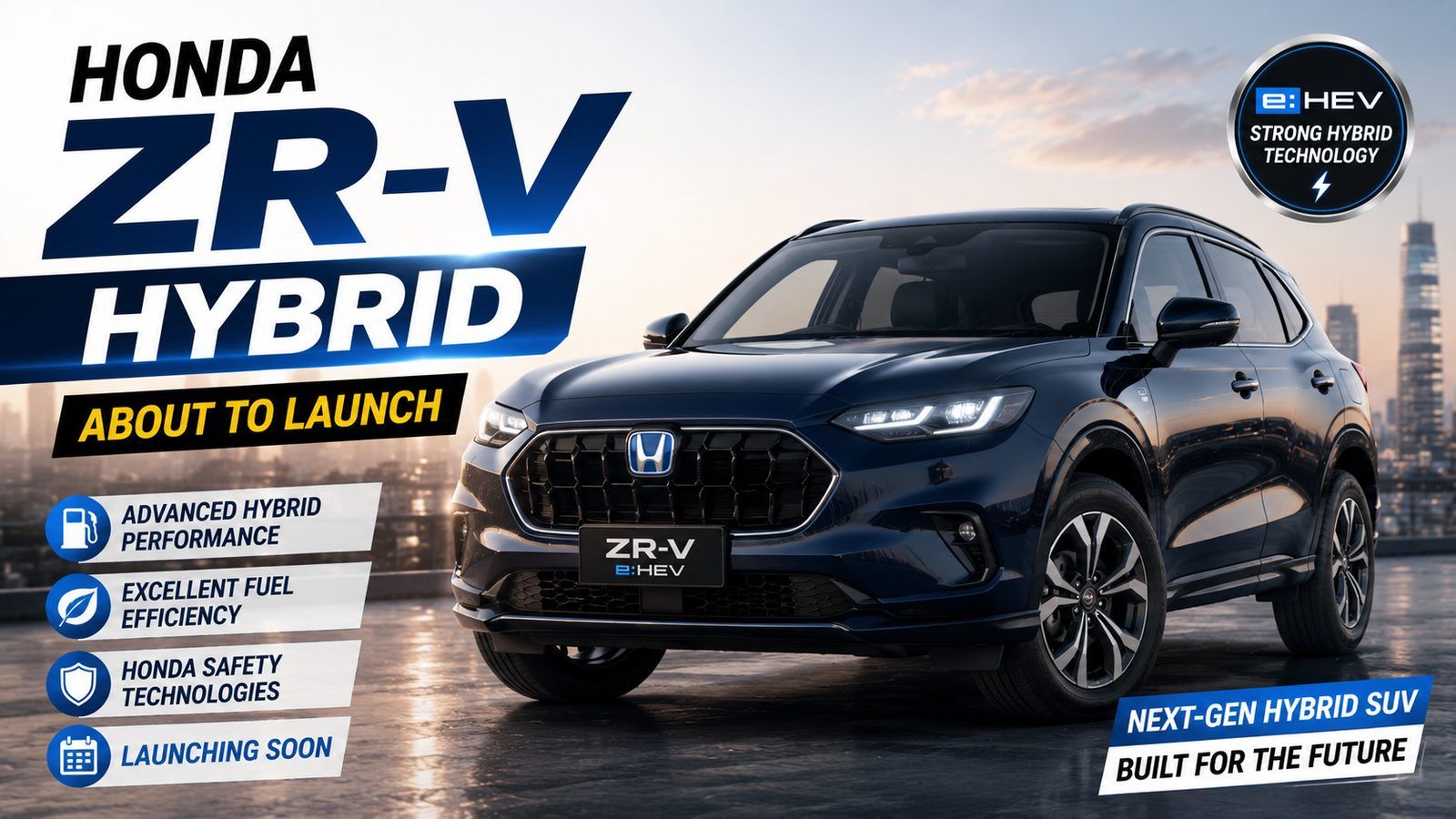 Honda ZR-V Hybrid launches 20 July at ₹40–50 lakh, no sunroof