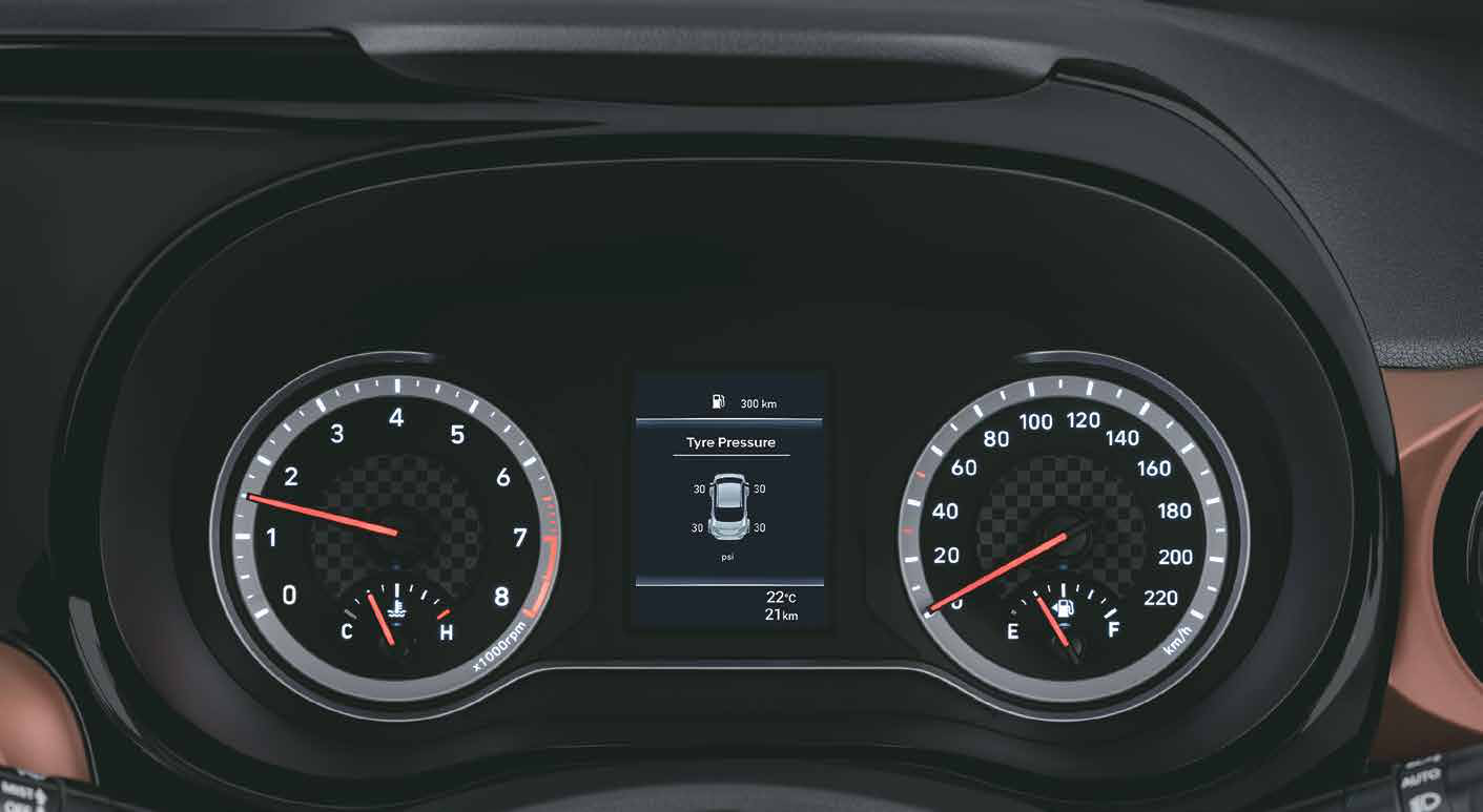 Hyundai Aura — Tyre pressure monitoring system (highline)